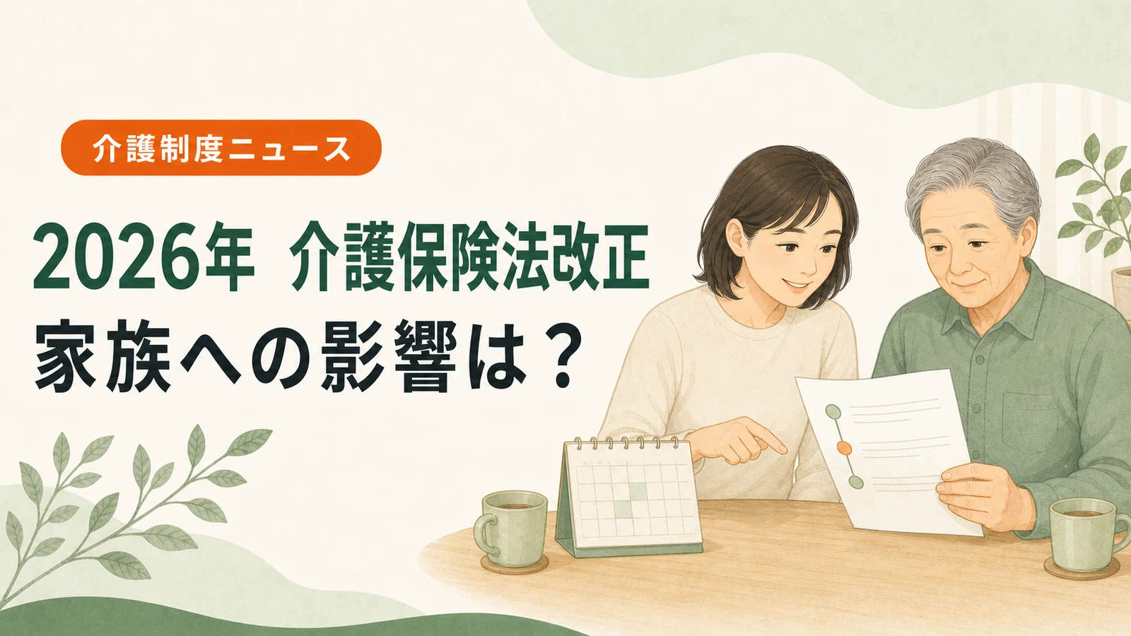 2026年介護保険法改正｜家族への影響と施行日を整理